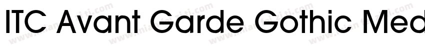 ITC Avant Garde Gothic Medium字体转换
